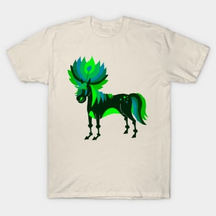 Green Petal Unicorn T-Shirt